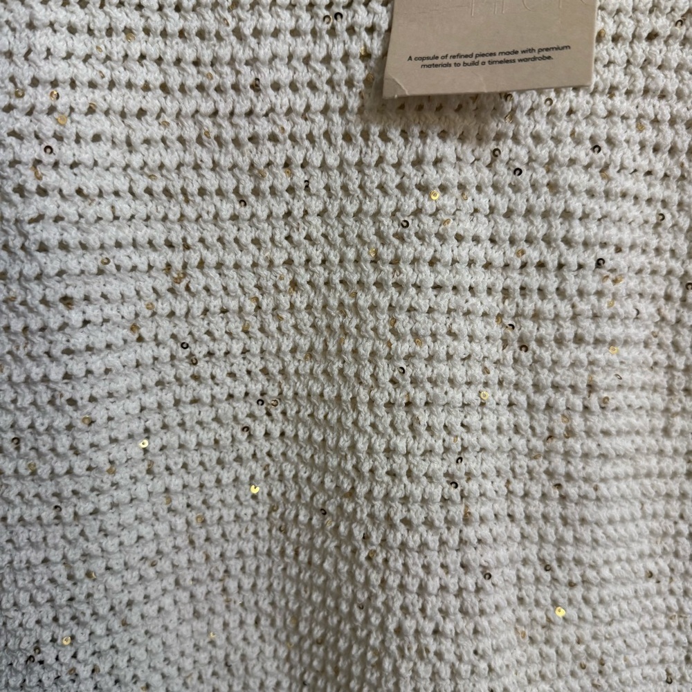 Mango White Textured Sleeveless Top Size M New with tags - Picture 4 of 8